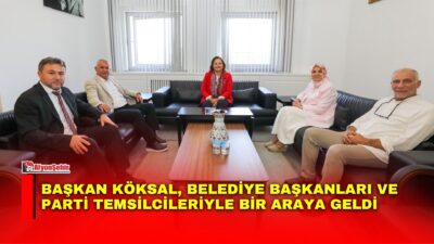 Afyonkarahisar Belediye Başkanı Burcu Köksal, İhsaniye Belediye Başkanı Emine Gökçe,