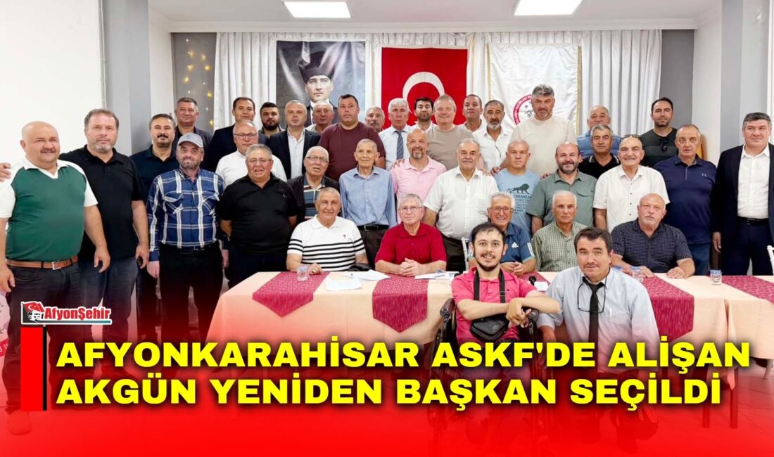 Afyonkarahisar ASKF’nin 17. Olağan Genel Kurulu'nda mevcut Başkan Alişan Akgün,