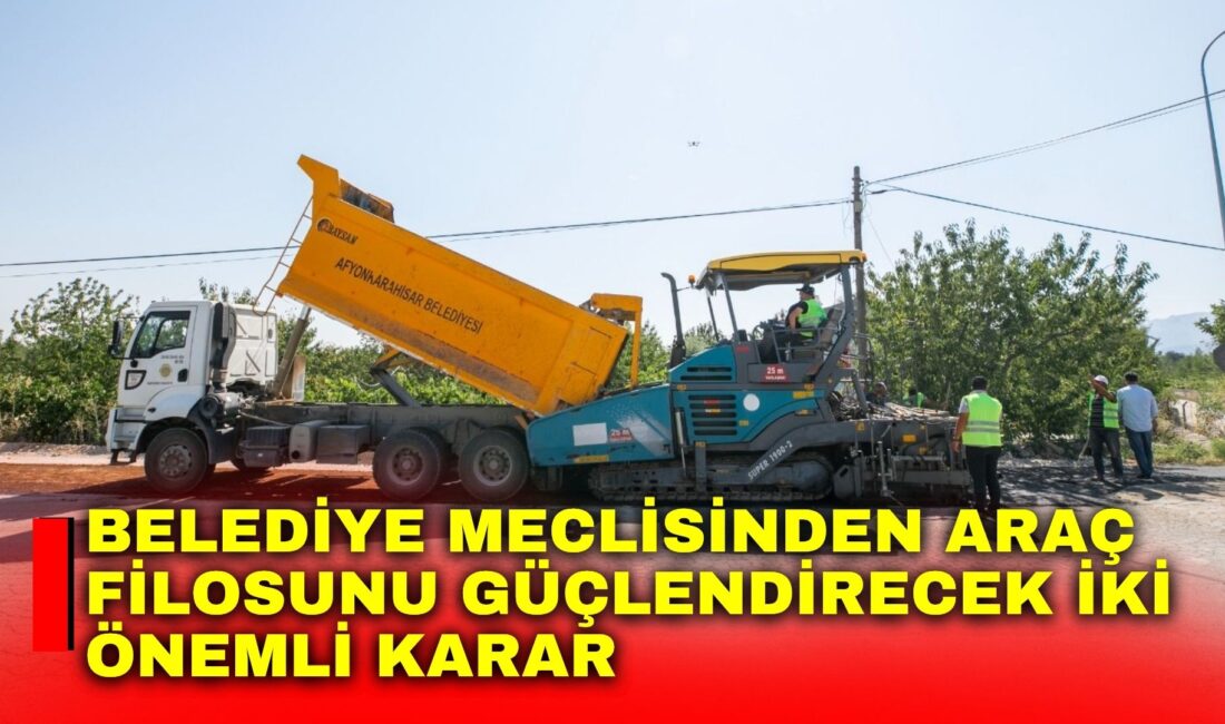 Afyonkarahisar Belediye Meclisi'nin Temmuz ayı olağan toplantısında görüşülen gündemin 4.