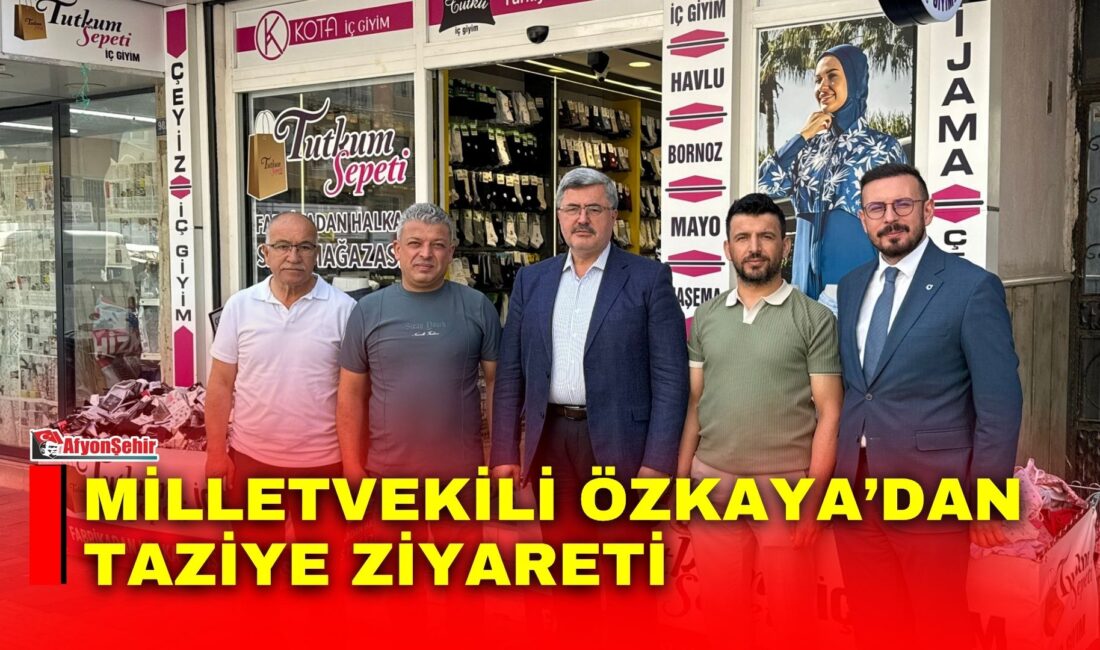 AK Parti Afyon Milletvekili Ali Özkaya, İl Yönetim Kurulu Üyesi