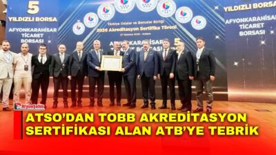 Afyonkarahisar Ticaret ve Sanayi Odası (ATSO), sosyal medya hesabından bir
