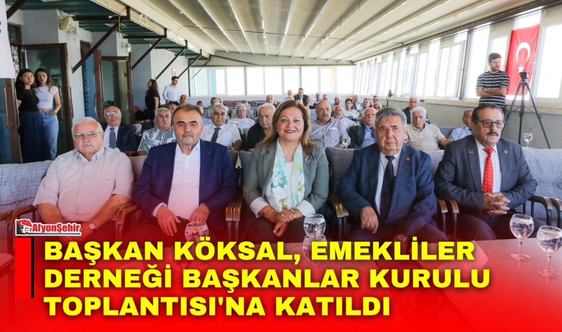 Afyonkarahisar Belediye Başkanı Burcu Köksal, Tüm Emekliler Derneği tarafından kentte