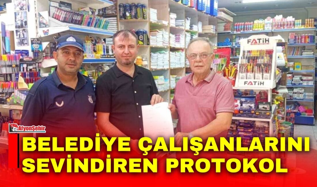 Afyonkarahisar’ın Sandıklı ilçesinde Belediye İş Sendikası ile ilçe esnafı arasında