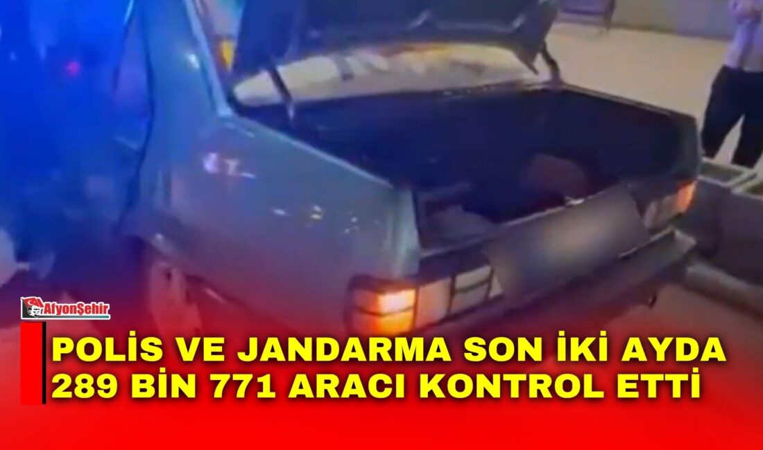 Afyonkarahisar’da son 2 ay içerisinde güvenlik güçleri tarafından yapılan denetimlerde
