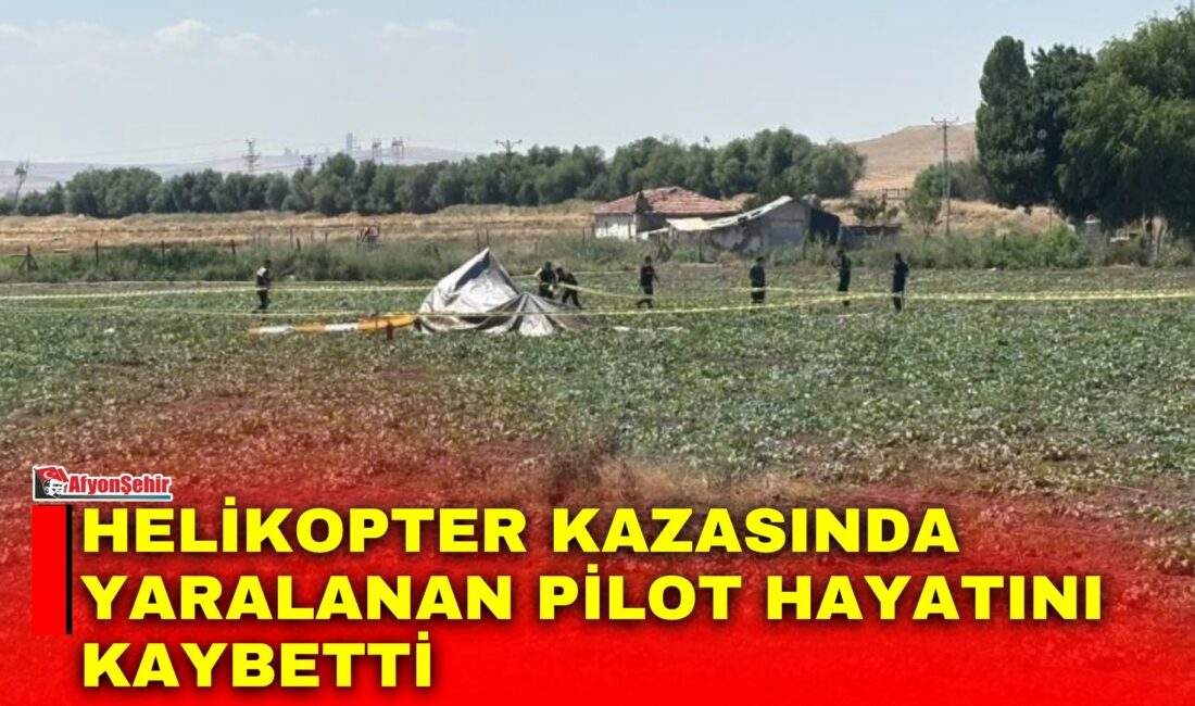 Ankara’nın Sincan ilçesinde eğitim uçuşu sırasında kaza kırıma uğrayan helikopterde