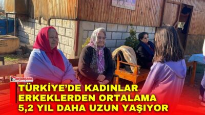 TÜİK verilerine göre, Türkiye’de 2022-2024 döneminde erkeklerde 75,5 yıl olan