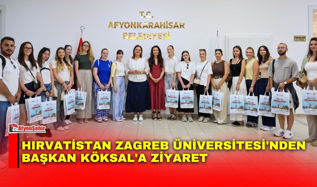 Afyonkarahisar Belediye Başkanı Burcu Köksal, Hırvatistan Zagreb Üniversitesi Felsefe Fakültesi