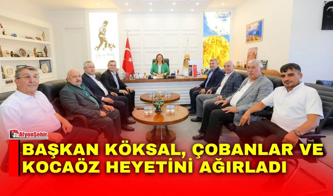 Afyonkarahisar Belediye Başkanı Burcu Köksal, Çobanlar ve Kocaöz'den gelen belediye