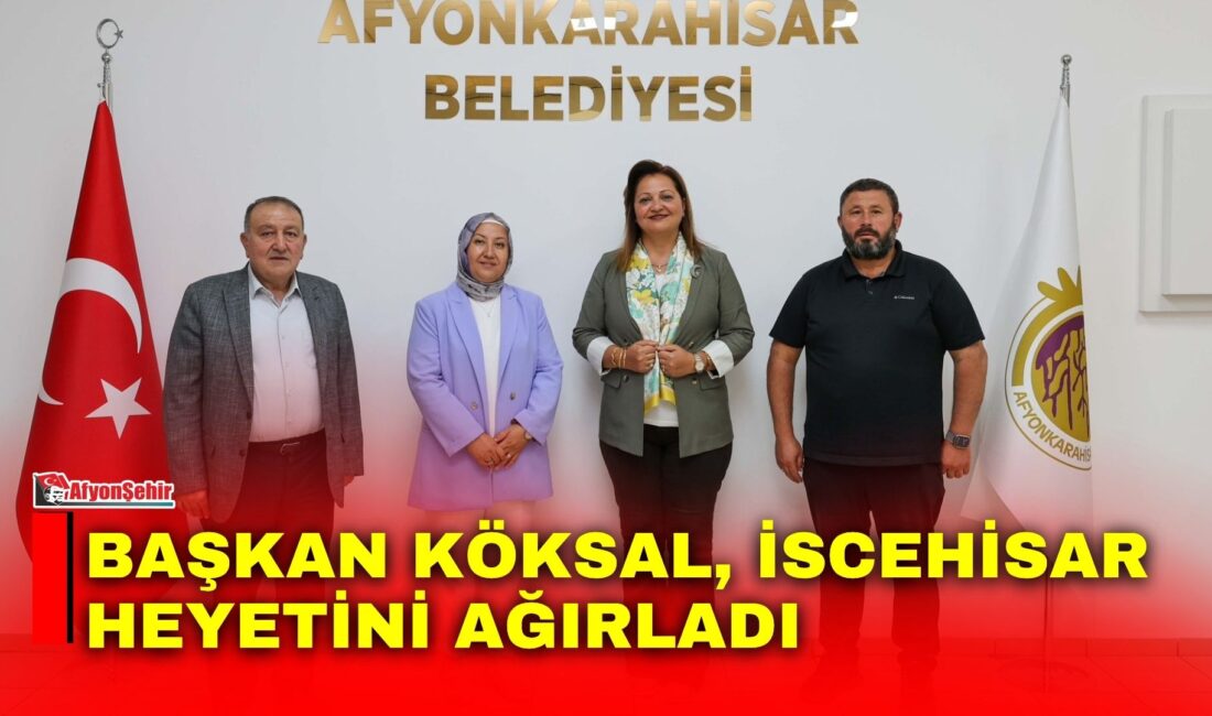 Afyonkarahisar Belediye Başkanı Burcu Köksal, İscehisar Belediye Başkanı Seyhan Kılıçarslan,