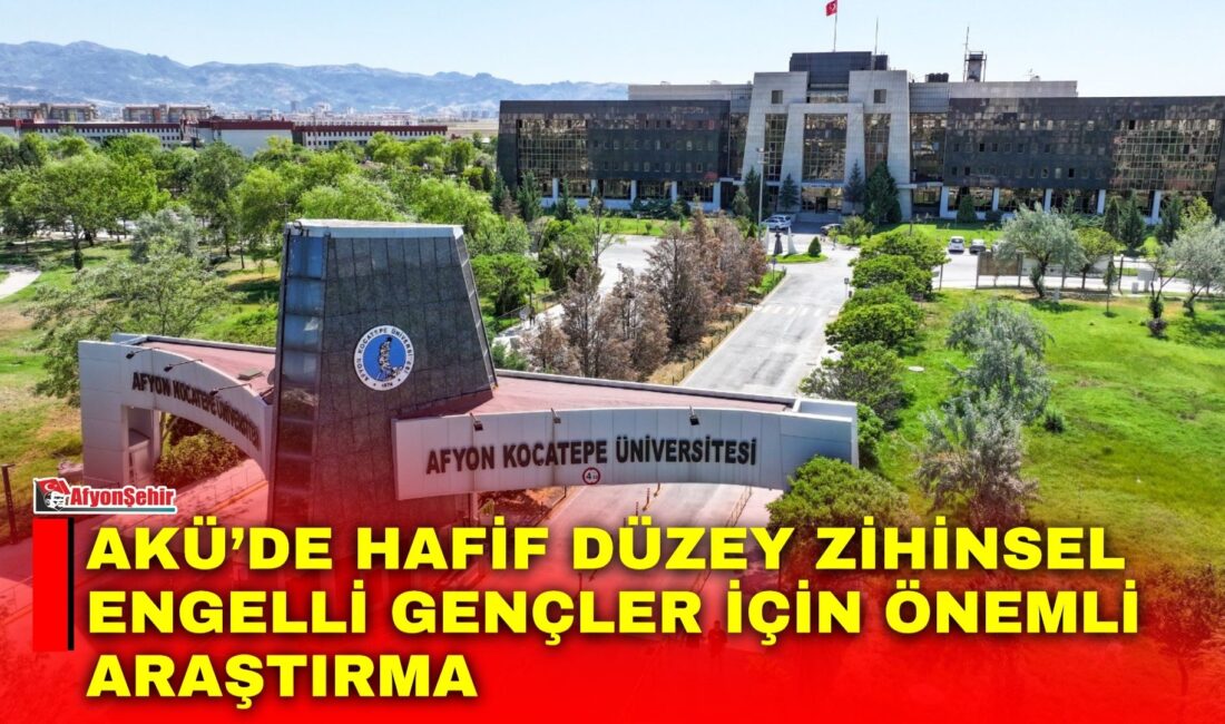 AKÜ’de hafif düzey zihinsel engelli gençler için önemli araştırma Afyon Kocatepe Üniversitesinden (AKÜ) Doç. Dr. Hüseyin Batman’ın da aralarında