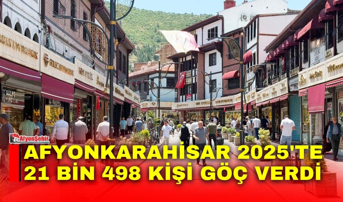 Türkiye İstatistik Kurumu’nun (TÜİK) 2025 İç Göç İstatistikleri'ne göre Afyonkarahisar,