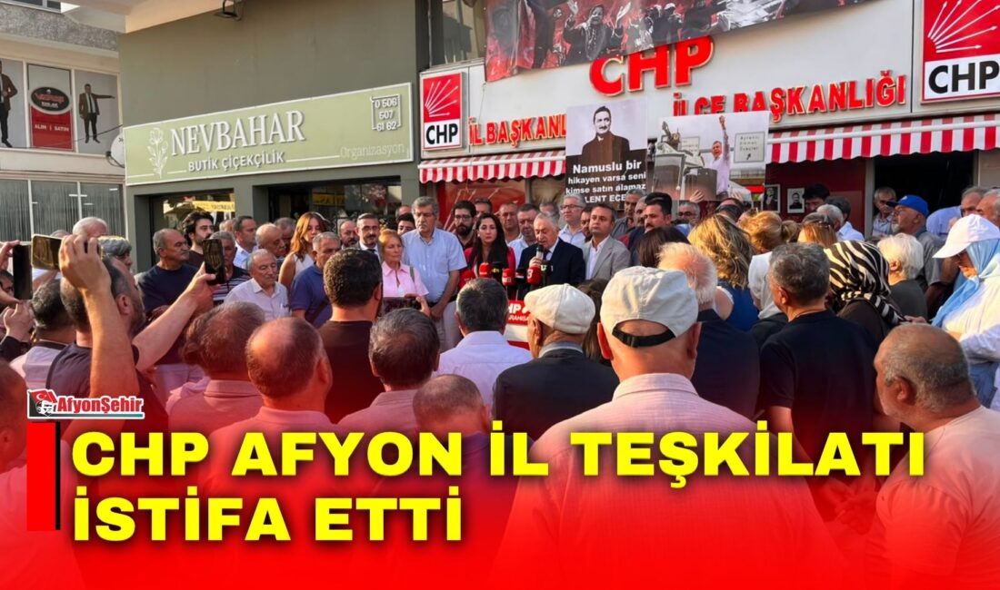 CHP Afyon İl Teşkilatı istifa etti CHP Afyonkarahisar İl Teşkilatı, ilçe başkanları, belediye başkanları, belediye meclis