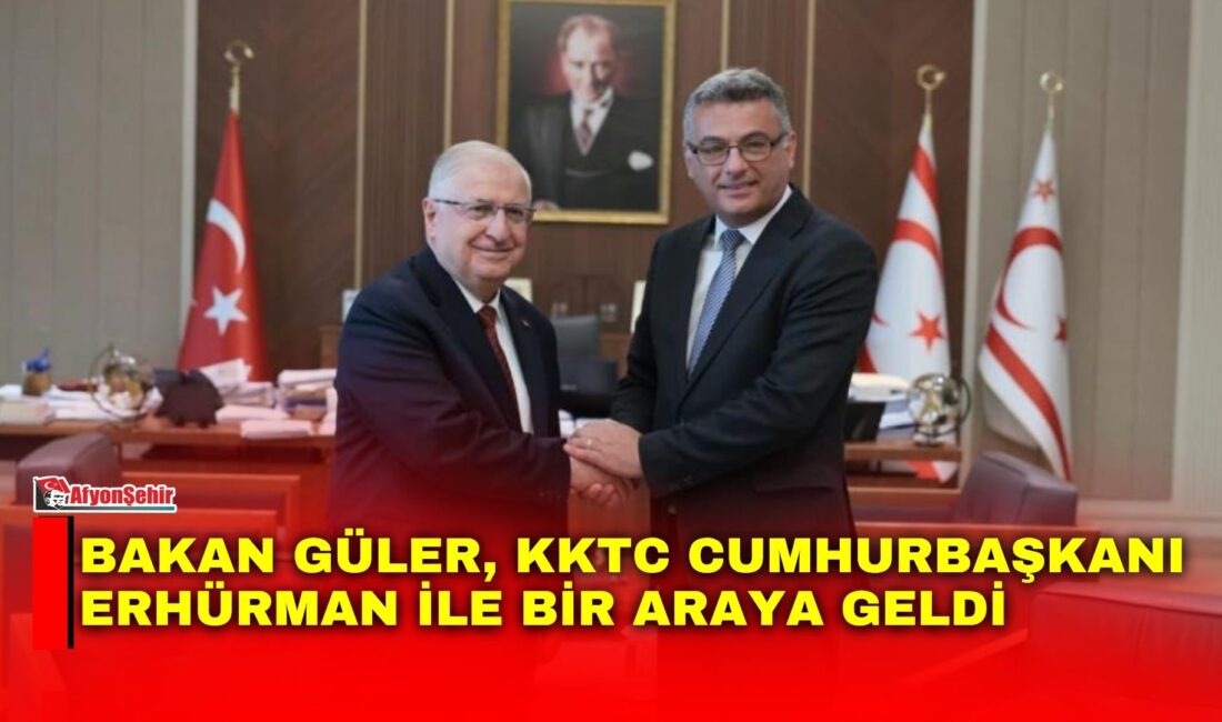 Bakan Güler, KKTC Cumhurbaşkanı Erhürman ile bir araya geldi Milli Savunma Bakanı Yaşar Güler, Mutlu Barış Harekatı’nın 52’nci yıl
