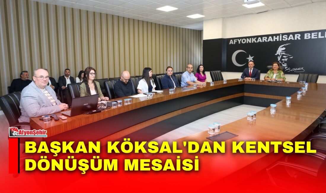 Afyonkarahisar Belediye Başkanı Burcu Köksal, kentsel dönüşüm çalışmalarına ilişkin değerlendirme