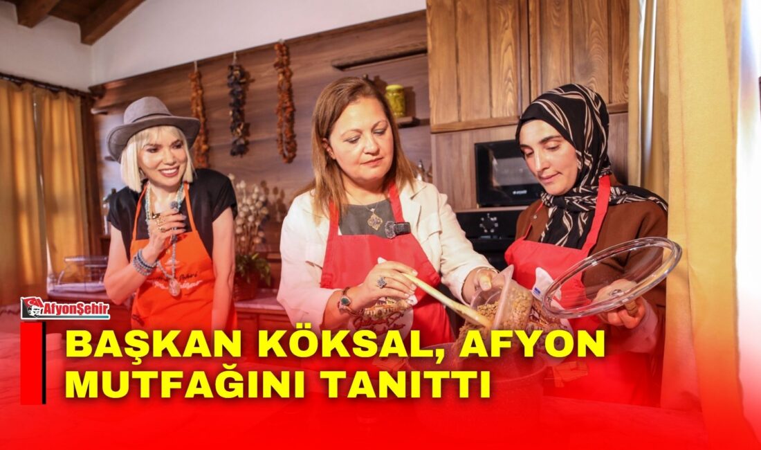 Afyonkarahisar Belediye Başkanı Burcu Köksal, Belma Belen’in hazırlayıp sunduğu “Belma