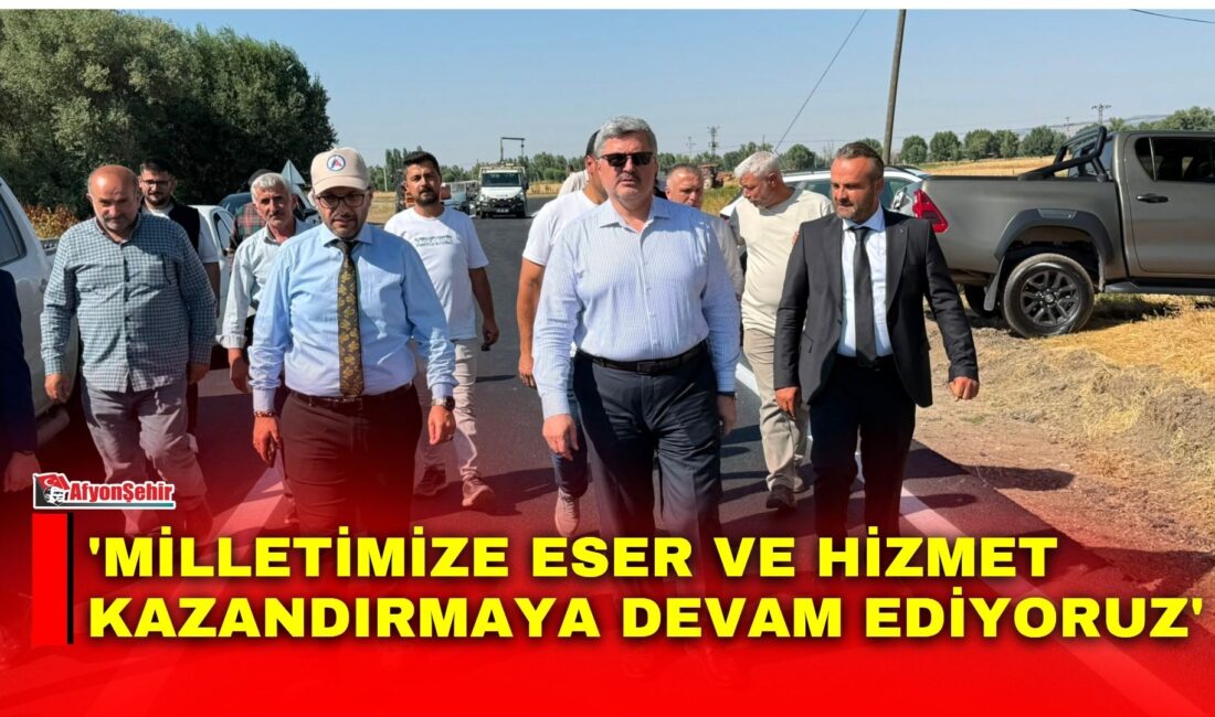 AK Parti Afyonkarahisar Milletvekili Ali Özkaya, yoğun saha programı kapsamında
