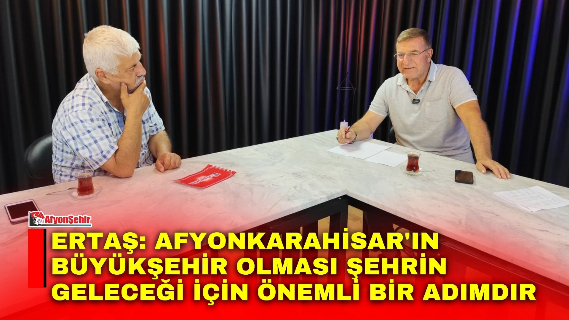 Afyonşehir'de Kemal Baykara ile Gündem Rapor'una konuşan Gelecek Partisi Afyonkarahisar