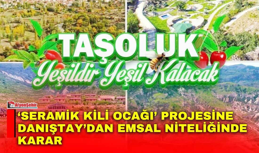 Sinanpaşa ilçesine bağlı Taşoluk beldesinde hayata geçirilmesi planlanan ‘Seramik Kili