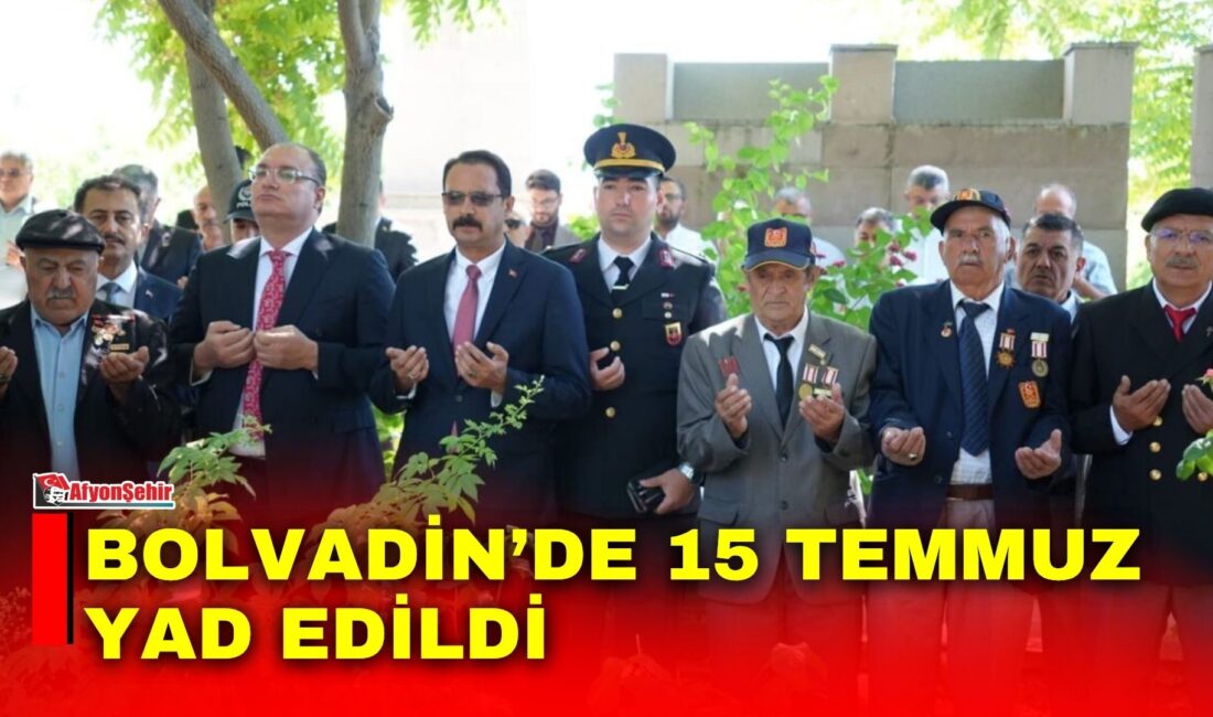 15 Temmuz Demokrasi ve Millî Birlik Günü çerçevesinde Afyonkarahisar Bolvadin
