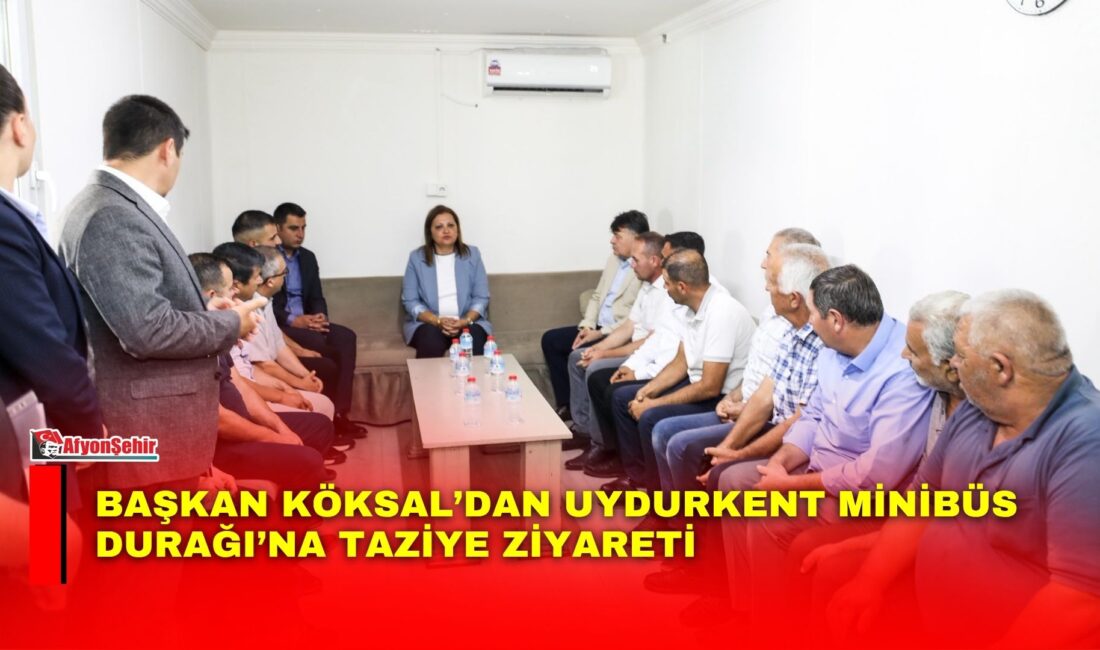 Afyonkarahisar Belediye Başkanı Burcu Köksal, Uydurkent Minibüs Durağı’nı ziyaret ederek