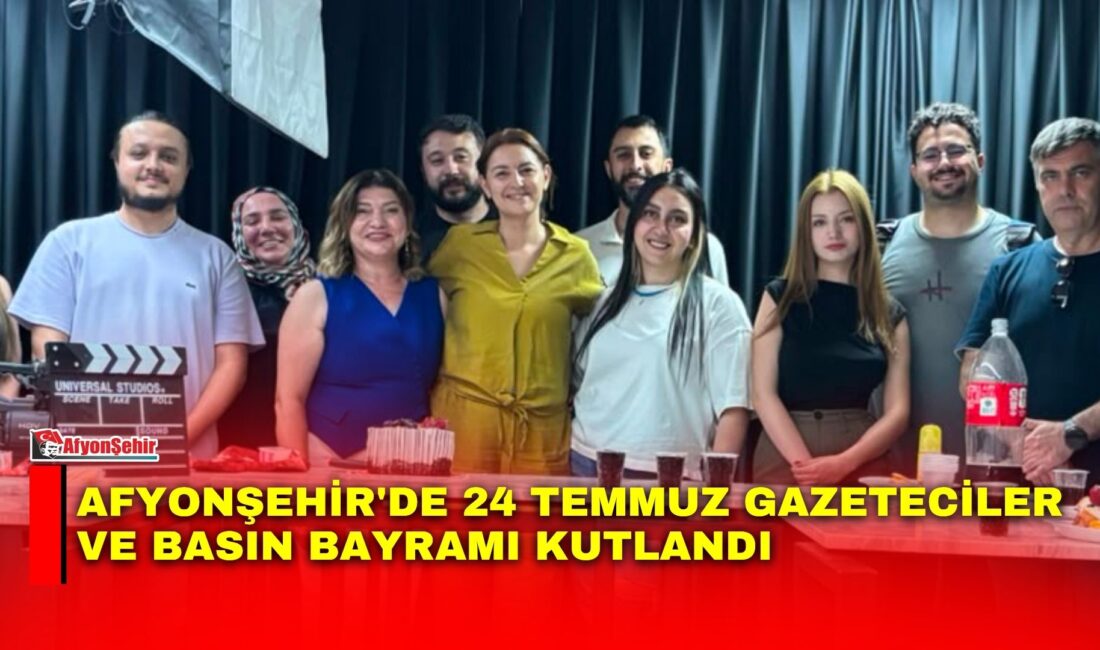 Afyonşehir stüdyosunda 24 Temmuz Gazeteciler ve Basın Bayramı dolayısıyla görev