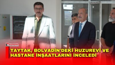 MHP Afyonkarahisar Milletvekili Mehmet Taytak, Bolvadin'de yapımı devam eden huzurevi