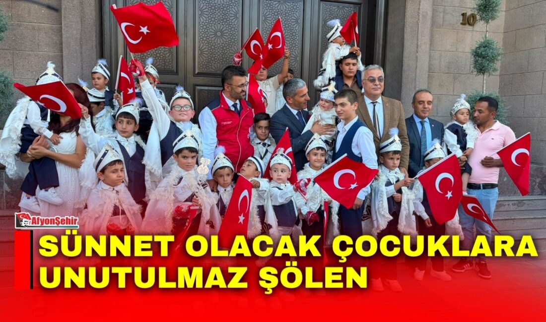 Afyonkarahisar Sosyal Yardımlaşma ve Dayanışma Vakfı tarafından düzenlenen sünnet şöleninde