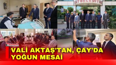 Afyonkarahisar Valisi Dr. Naci Aktaş, ilçe programı kapsamında Çay Devlet