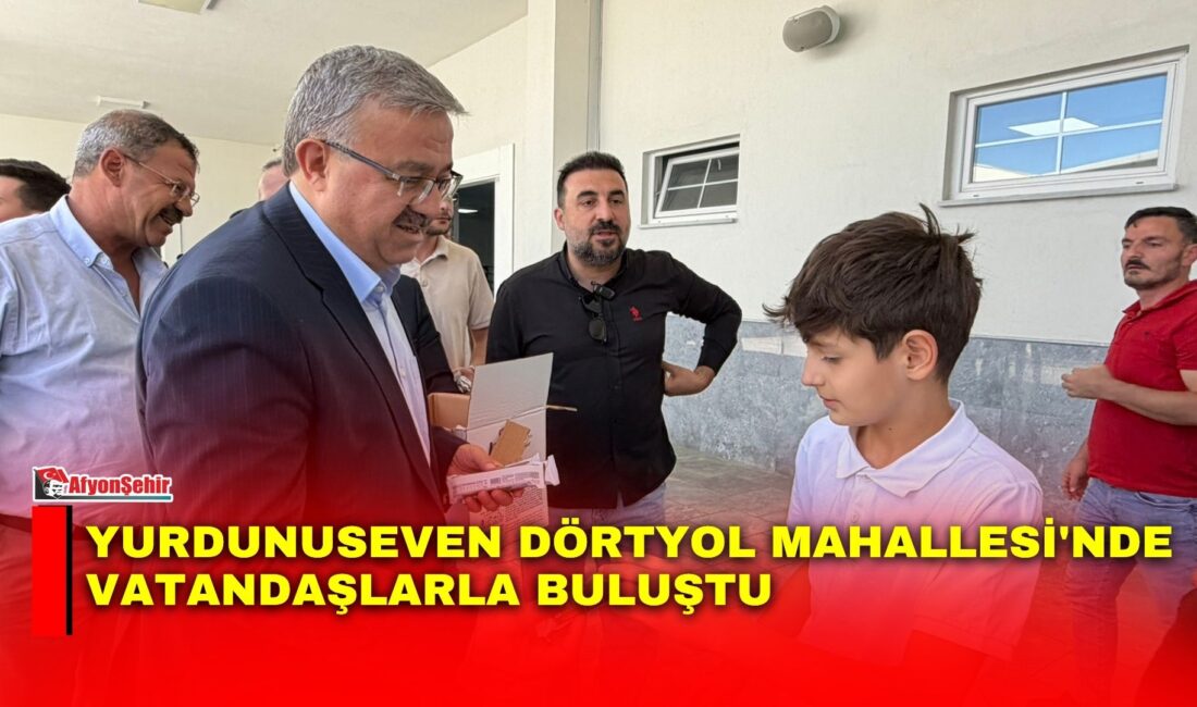 AK Parti Afyonkarahisar Milletvekili İbrahim Yurdunuseven, Dörtyol Mahallesi'nde Cuma namazının