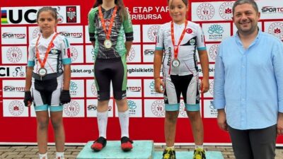 Bursa’da düzenlenen 1. Bölge 3. Etap Bölgesel Dağ Bisikleti Yarışı’nda