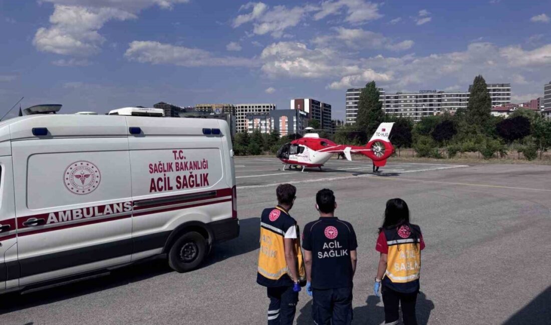 Kayseri’nin Pınarbaşı ilçesinde düşme sonucu beyin kanası geçiren bir hasta,