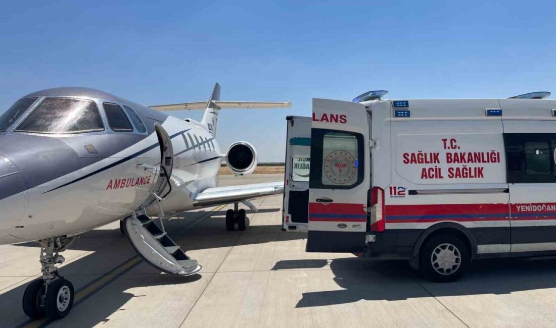 Mardin’de tedavi gören 14 günlük bebek, ambulans uçakla Konya’ya sevk