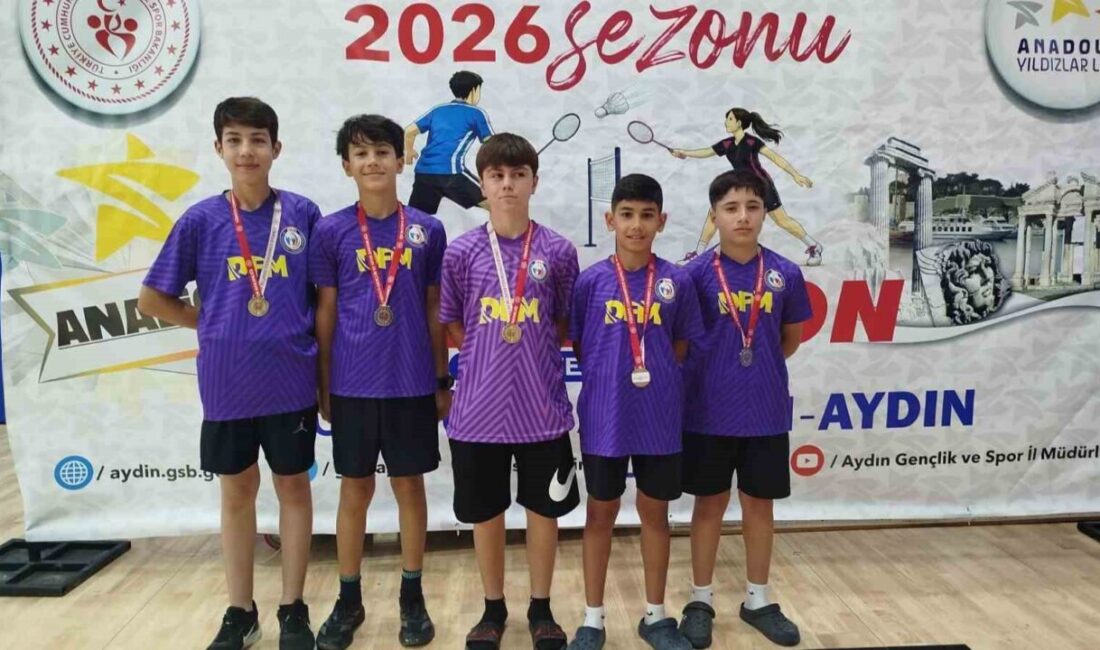 Anadolu Yıldızlar Ligi Badminton Grup Müsabakaları’nda grubunu lider tamamlayan Aydın
