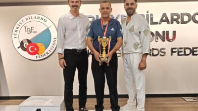 Elazığlı sporcu Yetkin Çelikel, C Kategorisi Türkiye Bilardo Şampiyonasında rakiplerini