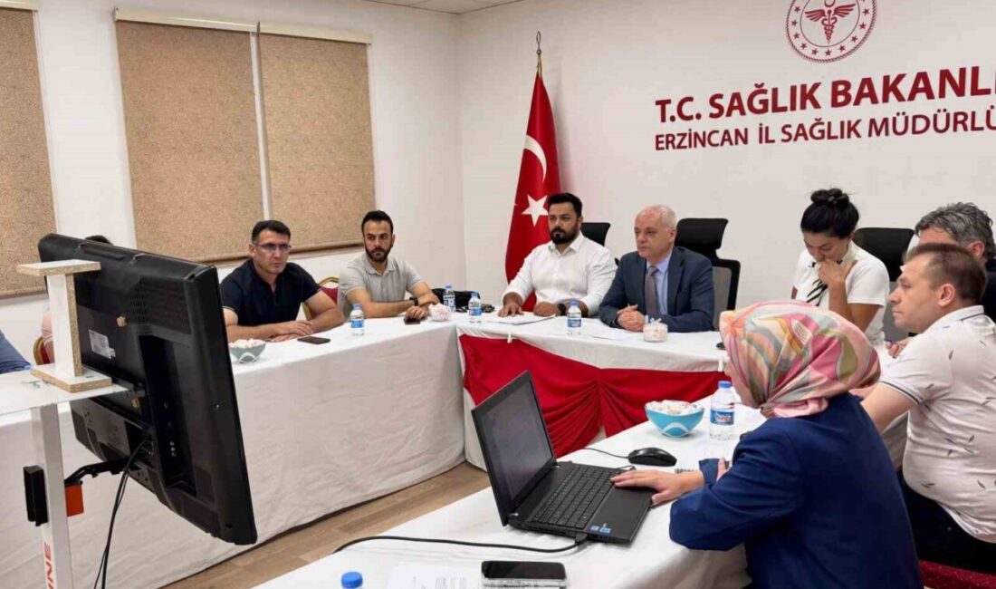 Erzincan İl Sağlık Müdürlüğü’nde, İl Sağlık Müdürü Dr. Cihan Tekin