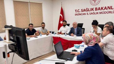 Erzincan İl Sağlık Müdürlüğü’nde, İl Sağlık Müdürü Dr. Cihan Tekin