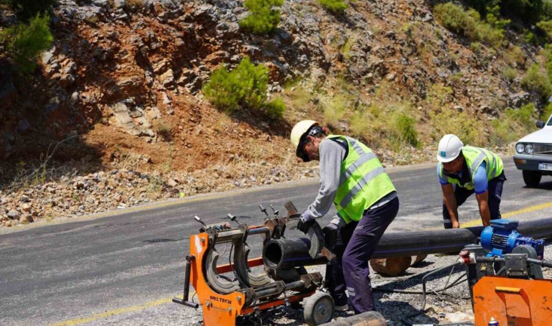 Fethiye Gökçeovacık su isale grup hattı yenileniyor Muğla Büyükşehir Belediyesi Su ve Kanalizasyon İdaresi (MUSKİ) Genel Müdürlüğü,