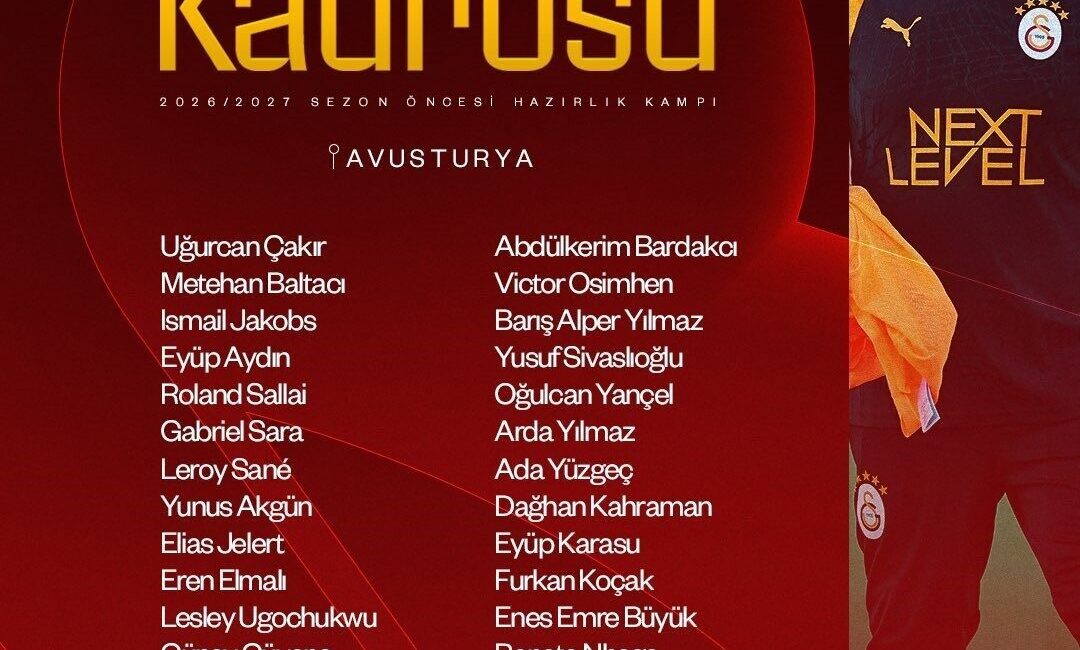 Galatasaray, yeni sezon hazırlıkları kapsamında akşam saatlerinde Avusturya’ya gitti. Sarı-kırmızılılar,