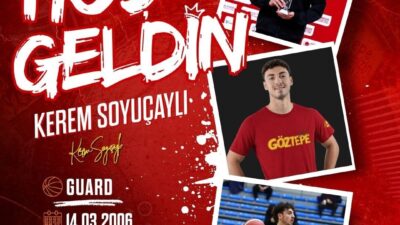 Göztepe Basketbol, 20 yaşındaki basketbolcu Kerem Soyuçaylı’yı kadrosuna kattığını açıkladı.