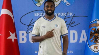 Erzurumspor FK’nın yeni transferi Gyrano Kerk, mavi-beyazlıların ikinci Surinamlı futbolcusu