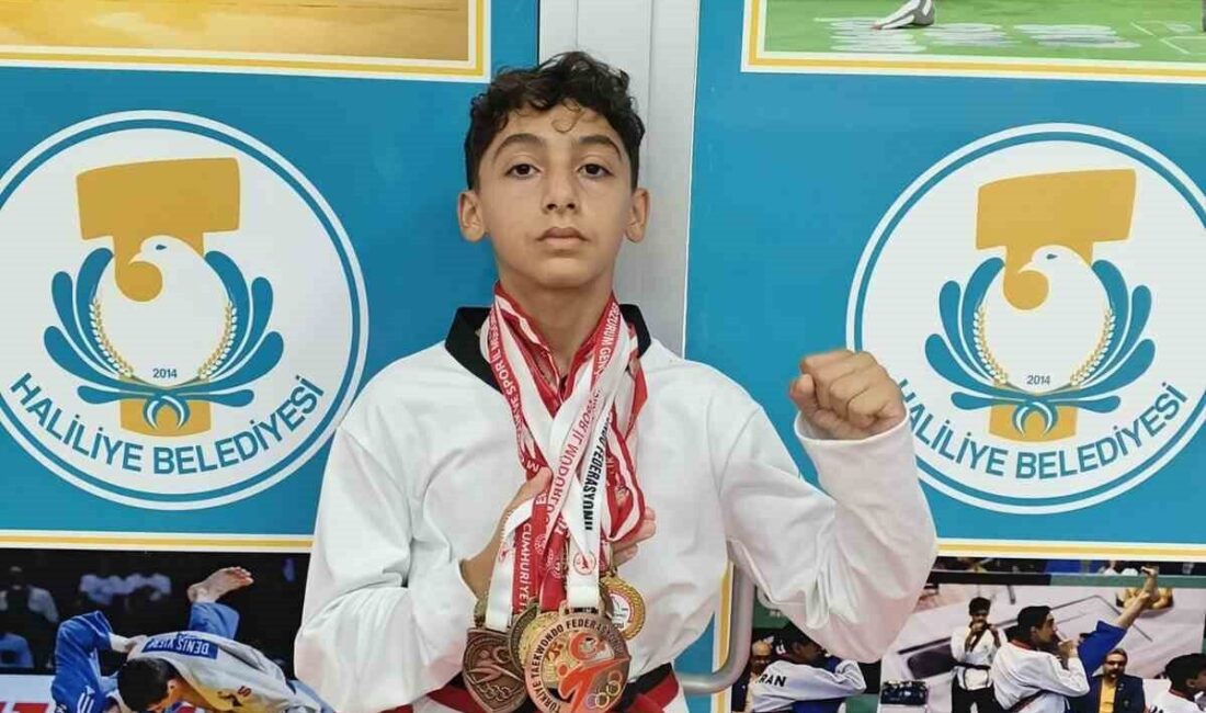 Haliliye’nin şampiyonu Avrupa’da Türkiye’yi temsil edecek Haliliye Belediyesporlu Yunus Efe Dinlemez, Türkiye Şampiyonu olarak milli takıma