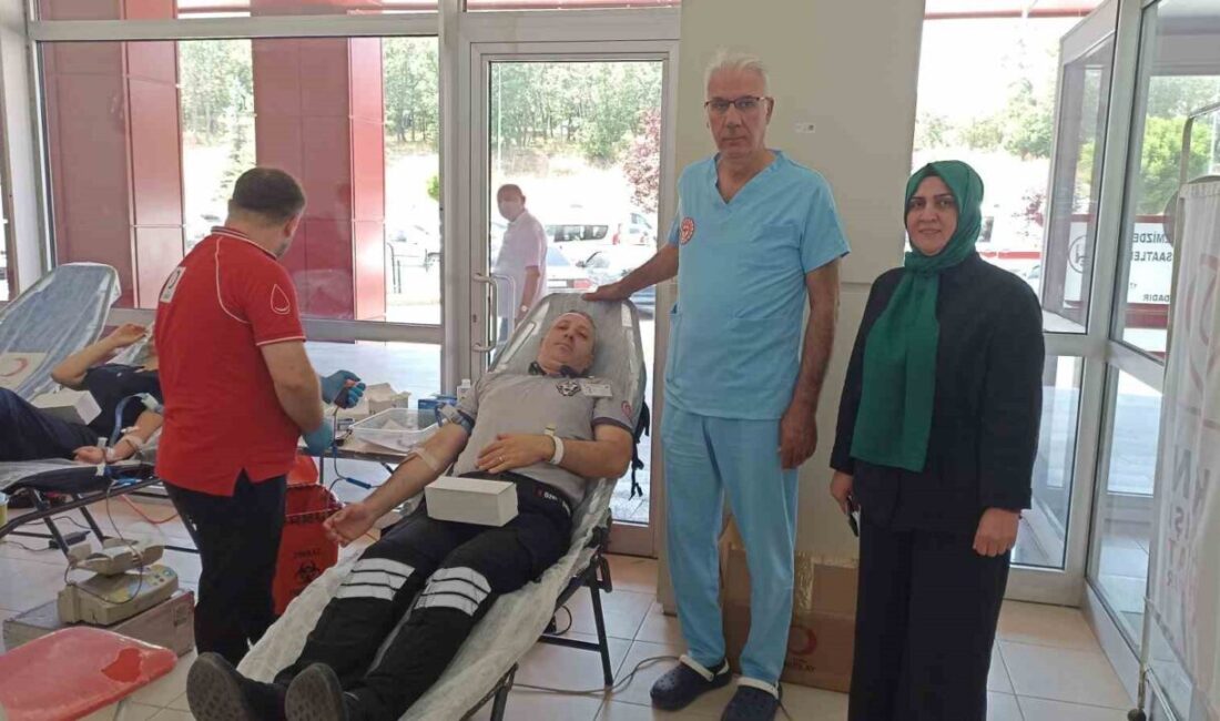 Samsun Havza Devlet Hastanesi’nde düzenlenen kan bağışı kampanyasında 30 ünite