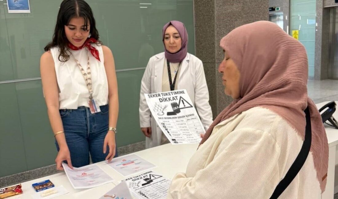 Kütahya Şehir Hastanesi’nde sağlıklı beslenme konusunda farkındalık oluşturmak amacıyla şeker