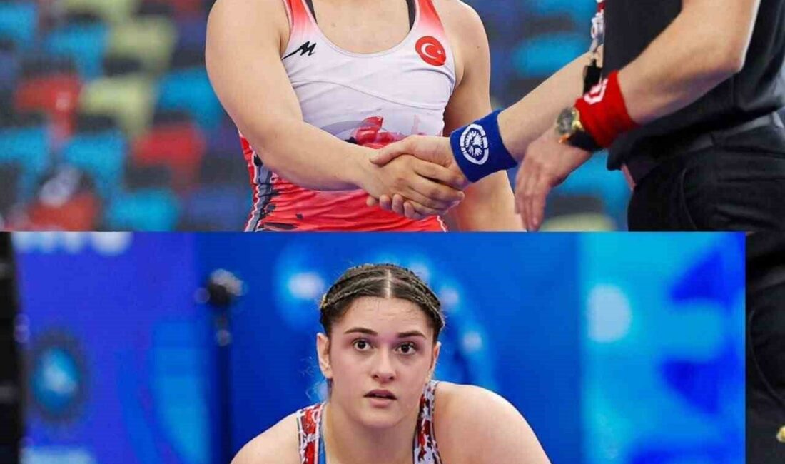 U17 Dünya Şampiyonası’nda, Avrupa şampiyonu milli sporcular Özdenur Özmez ve