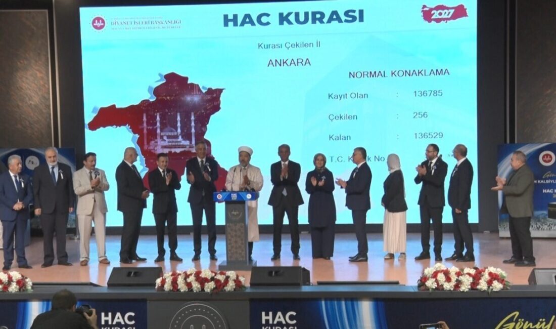Hacı adaylarının heyecanla beklediği 2027 hac kurası noter ve basın