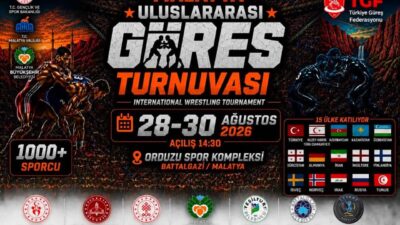 Malatya’da, 15 ülkeden bin 19 sporcu uluslararası güreş organizasyonuna kapsamında