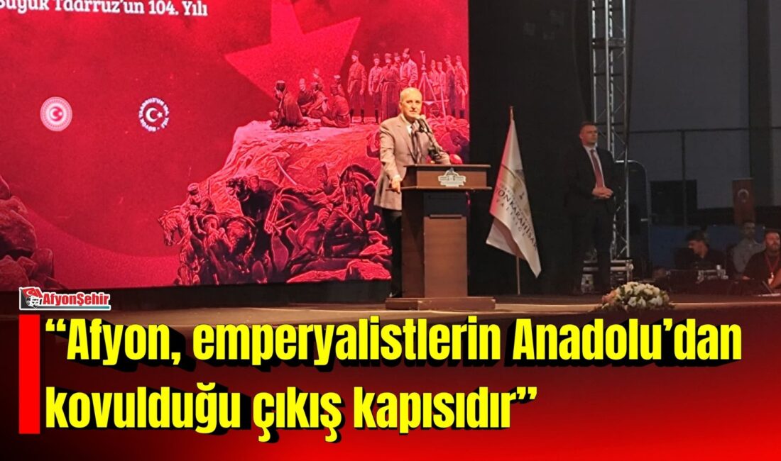 TBMM Başkanı Numan Kurtulmuş, 30 Ağustos Zafer Haftası kapsamında Afyonkarahisar’ın