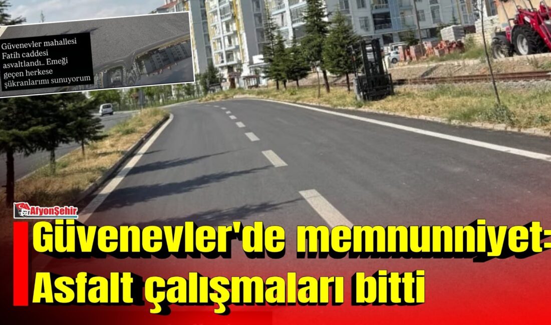 Afyonkarahisar Belediye Başkanı Burcu Köksal, kent genelinde tamamlanan yol ve
