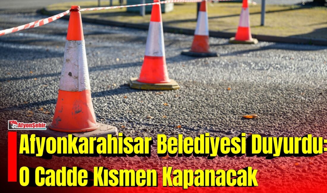 Afyonkarahisar Belediyesi, Ali Çetinkaya Mahallesi İstasyon Caddesi’nde gerçekleştirilecek kavşak düzenleme