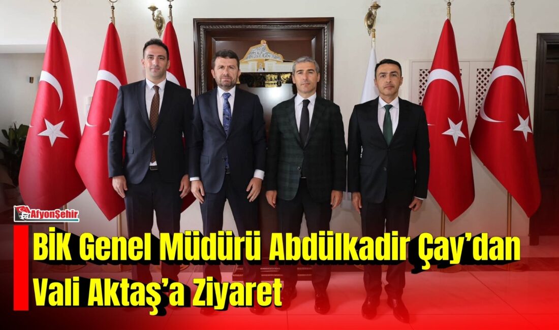 Basın İlan Kurumu (BİK) Genel Müdürü Abdülkadir Çay, Afyonkarahisar Valisi